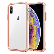 JETechJETech 蘋果iPhone X/Xs手機殼TPU軟邊PC背板防摔保護套5.8英寸屏 玫瑰金