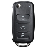 314°適用大眾帕薩特寶來(lái)朗逸途觀(guān)速騰斯柯達汽車(chē)遙控器折疊鑰匙外殼 大眾新款3鍵（燈在前端） 加禮包