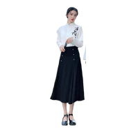 鑫格朗班服套裝合唱朗誦畢業(yè)照初中高中大學(xué)生比賽服裝運動(dòng)會(huì )開(kāi)幕式服裝 女款上衣(長(cháng)袖+黑色裙子 S