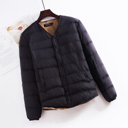 學子言校服神器 初高中生打底羽絨內(nèi)膽青少年羊羔絨加厚內(nèi)膽男保暖衣服 DH1015黑色_加絨款 L_100-115斤