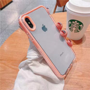 墨迪（Muedy）適用蘋果xr手機殼iPhonexsmax透明氣囊se3加厚防摔7/8plus保護套 【透粉色】 蘋果X/XS通用