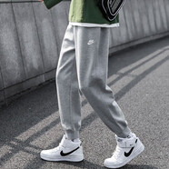 耐克（NIKE）運動褲男褲2025夏季新款訓(xùn)練褲子跑步透氣針織衛(wèi)褲休閑褲長褲 BV2763-063灰色 收口純棉 M 建議體重120-130斤