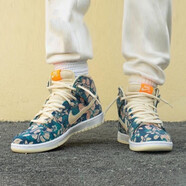 耐克（NIKE）男女鞋 Sb Dunk High 運動(dòng)休閑高幫滑板鞋CV1624-200 CZ2232-300 米黃花卉 撕撕樂(lè ) 43