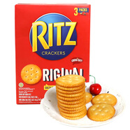 卡夫（Kraft）印尼進(jìn)口RITZ卡夫樂之小圓餅干咸味芝士檸檬夾心早餐餅干巧克力零 原味餅干300g*1盒（沒夾心）