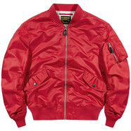 VIP飛行潮牌ma1飛行員夾克男韓版潮流美式棒球服大碼寬松復古外套 大紅 2XL