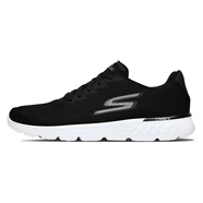 Skechers斯凱奇男鞋運動鞋秋季旗艦網(wǎng)面透氣休閑鞋跑步鞋 【男款】黑色/白色55292-BKW 42.5