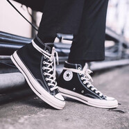 匡威（Converse）帆布鞋男鞋女鞋2025春季新款1970s經(jīng)典情侶運(yùn)動(dòng)鞋高幫休閑鞋板鞋 162050C/經(jīng)典黑 37