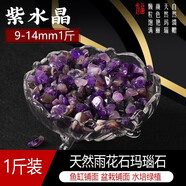 逸樂(lè )寵南京雨花石魚(yú)缸造景石頭鵝卵石小粒彩色石頭天然石瑪瑙五彩石頭 紫水晶9-14mm【一斤】