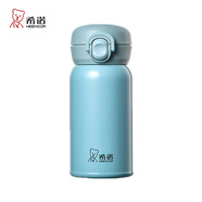 希諾（HEENOOR）彈跳蓋保溫杯女水杯時尚可愛花茶杯兒童杯小巧便攜高顏值學(xué)生杯子 香草綠-200ml【316L不銹鋼內(nèi)膽】 禮盒裝