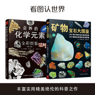礦物寶石大圖鑒+奇妙的化學(xué)元素（全彩圖鑒）自然科學(xué)知識圖解 化學(xué)實(shí)驗圖譜 礦物寶石鑒賞圖典 寶石收藏圖鑒課外讀物科學(xué)科普走進(jìn)奇妙的化學(xué)世界圖解書(shū)
