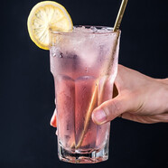 費納斯（FEiNASi） 玻璃杯八角杯家用耐熱冷飲杯奶茶飲料果汁白酒杯水杯 八角玻璃杯單只裝(473ML）