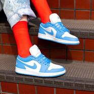 NIKE aj1 Low耐克男鞋女鞋夏季新款air jordan低幫鞋子潮流運動(dòng)籃球鞋 AO9944-441大學(xué)藍 42
