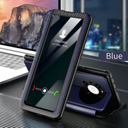VIVO【品質(zhì)原裝】適用于vivoy11手機殼y10真皮保護套y100翻蓋式y(tǒng)100i 藍色(收藏送膜) vivo Y11