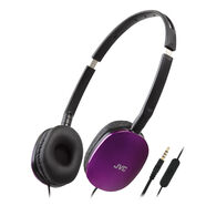 JVC 耳機(jī) 可折疊 與手機(jī)兼容 紫色 HAS160M
