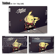 咔咔魚(yú)聯(lián)想Thinkbook14 14+2025/24貼紙G8/7/6+貼膜14英寸筆記本電腦炫彩保護膜 款式A ABCD面+專(zhuān)用高清護眼鋼化膜+鍵盤(pán)膜