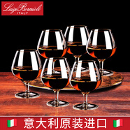 路易治·波米奧尼 進口無鉛水晶玻璃白蘭地酒杯洋酒杯威士忌杯烈酒杯 白蘭地杯395ml 六支裝