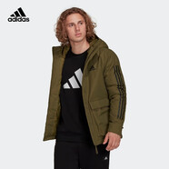 阿迪達斯 （adidas）【滔搏運動】Adidas阿迪達斯男裝上衣連帽戶外舒適百搭寬松棉服 GT1691 XS