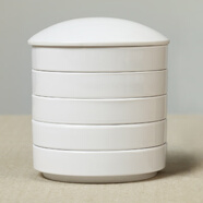 芬尚 五層仿瓷國畫(huà)顏料碟 國畫(huà)水彩調色用組合料碟 學(xué)生毛筆書(shū)法繪畫(huà)文房用品防摔易清洗收納方便