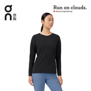 昂跑 Comfort Long-T女式舒適快干跑步長(cháng)袖T恤速干訓練服匯跑體育 223.00264 黑色 S