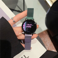 星迎漸變米蘭尼斯適用小米watchS4/S3/5手表S2表帶color2替換腕帶S1pro原裝男女款磁吸男女新款夏天22 米蘭磁吸-漸變綠紫  小米watch S3-22mm
