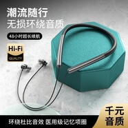Niye【2025最新款】索尼通用藍(lán)牙耳機(jī)無線掛脖式入耳式運(yùn)動跑步型耳機(jī)降噪高音質(zhì)頸掛式潮流男女生耐也 【黑色】防汗抗水丨HiFi音質(zhì)