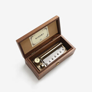 Luckymeet黑胡桃木八音盒 可定制音樂(lè )盒擺件 首飾倉 送女友老婆 圣誕禮物 78音階【單層】 【慢慢喜歡你】適合送情侶