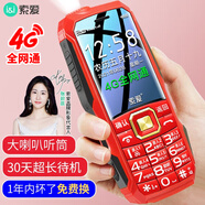 索愛(ài)新品（soaiy）T1全網(wǎng)通4G移動(dòng)聯(lián)通電信三防老人機(jī)超長(zhǎng)待機(jī)雙卡雙待 直板學(xué)生功能備用機(jī) 中國(guó)紅 移動(dòng)2G(插大卡+無(wú)充頭）