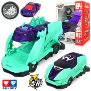 奧迪雙鉆（AULDEY）爆裂飛車4玩具獸神出擊閃電神雕彈射變形玩具車空翻男孩玩具禮物 【爆裂飛車4】毒紋蜥