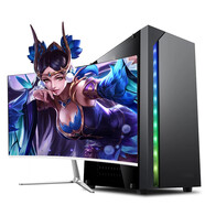 宏碩（hongshuo） 酷睿i7/十代/RTX2060臺式機電腦主機家用游戲辦公組裝電腦整機全套 主機+24英寸超清顯示器 配置三(十代i5/GTX1060 6G獨顯)