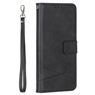 適用魅族Lucky 08手機殼Meizu 21Note插卡20Pro外殼18X翻蓋皮套17 黑色 +手掛繩 魅族 魅藍 note6