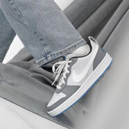 耐克（NIKE）Court Borough Low GS 男女經(jīng)典多色百搭復古運動(dòng)休閑板鞋耐磨 DV5456-019白灰 38.5