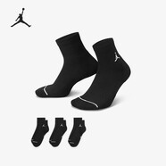耐克（NIKE）男襪女襪 新款Air Jordan運動(dòng)襪AJ精英襪中幫透氣籃球襪白襪子 DX9655-010/三雙裝 L/26-28厘米/42-46碼