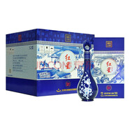 紅星二鍋頭白酒 （新版）藍(lán)花瓷瓶清香型 52度藍(lán)花十五 500ML*6瓶