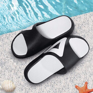 匹克（PEAK）拖鞋態(tài)極運動(dòng)男二代2024春夏季籃球男女款太極外穿防滑沙灘男拖 黑色/大白 42