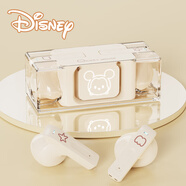 迪士尼（Disney）藍牙耳機無(wú)線(xiàn)運動(dòng)女生款禮物游戲降噪半入耳式粒次方半透明高顏值 米奇