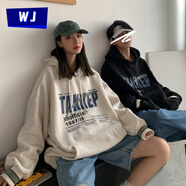 嘉曄（JIAYE）情侶衛(wèi)衣【2021高質(zhì)量】完君情侶裝衛(wèi)衣春秋2021新款潮流roora網(wǎng) 灰色 XL