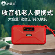 小霸王 藍牙音箱重低音迷你便攜式插卡U盤可充電半導(dǎo)體多功帶收音機戶外廣場舞小音響 旗艦版中國紅+【FM收音機+藍牙音箱】