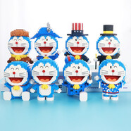 渥馳積木哆啦a夢成人玩具叮當(dāng)貓機(jī)器貓男女孩生日新年禮物 哆啦A夢系列8款