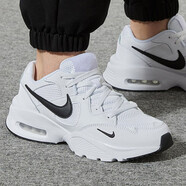 耐克（NIKE）官方艦店男鞋冬季運動(dòng)鞋AIR MAX復古休閑鞋氣墊鞋緩震透氣跑步鞋 CJ1670-102/AIR MAX/白黑 45