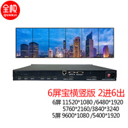 全極 多屏寶hdmi多屏擴(kuò)展儀投影融合4K點(diǎn)對(duì)點(diǎn)顯示8K高清分辨率超高分辨率顯示拼接處理器 6屏寶橫豎版V206PRO