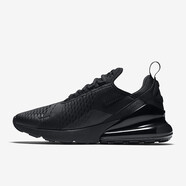 耐克（NIKE）AIR MAX 270 男子氣墊舒適休閑運動鞋減震緩沖慢跑鞋 黑色AH8050-005 40碼/US7