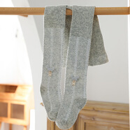 珊詩(shī)麗（SexeMara）嬰兒連褲襪春夏季薄款女童寶寶大PP連體網(wǎng)眼防蚊襪兒童打底褲外穿 灰色 均碼 27-29碼(116-125cm)