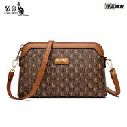 袋鼠包包女包2024七夕夏季高級感大氣包中年女士婆婆斜挎包 ME棕