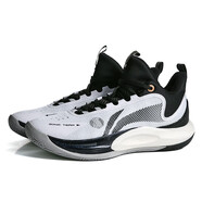 李寧籃球鞋男2023新款音速11減震耐磨高回彈籃球專(zhuān)業(yè)比賽鞋實(shí)戰戰靴 【音速TEAM】-1標準白/黑色 45