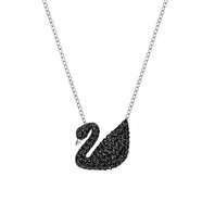 SWAROVSKI 施華洛世奇項(xiàng)鏈經(jīng)典款天鵝水晶鎖骨毛衣鏈 生日七夕禮物送女友 大號(hào)黑天鵝5347329