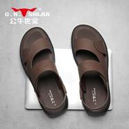 公牛世家 G.N.SHIJIA沙灘鞋男 棕色 42