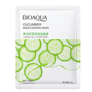 泊泉雅海藻面膜貼面膜/墨菊面膜/仙人掌面膜 泊泉雅 黃瓜積雪草保濕面膜*5片