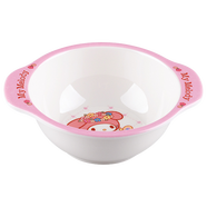 五和（WUHE）美樂(lè)蒂輔食碗兒童碗寶寶餐具分格餐盤吃飯碗密胺材質(zhì)防燙耐摔 雙耳碗250ml