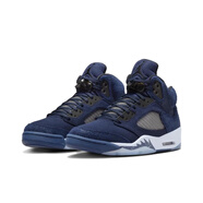 耐克（NIKE）AIR JORDAN 5 AJ5 喬5男子籃球鞋 深藍(lán)色FD6812-400 41