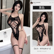 情趣內衣女士三點式文胸性感睡衣連體情趣內衣女誘惑高端免脫套裝角色扮演夫妻刺激吊帶變態(tài)開襠內褲 御姐誘惑連體衣（無絲襪）